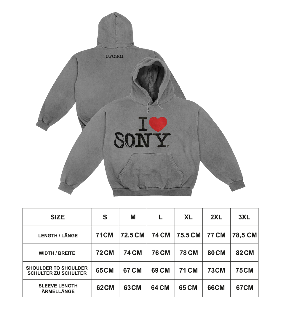 UFO361 - "SONY (Mixtape)" - CD + Hoodie grey