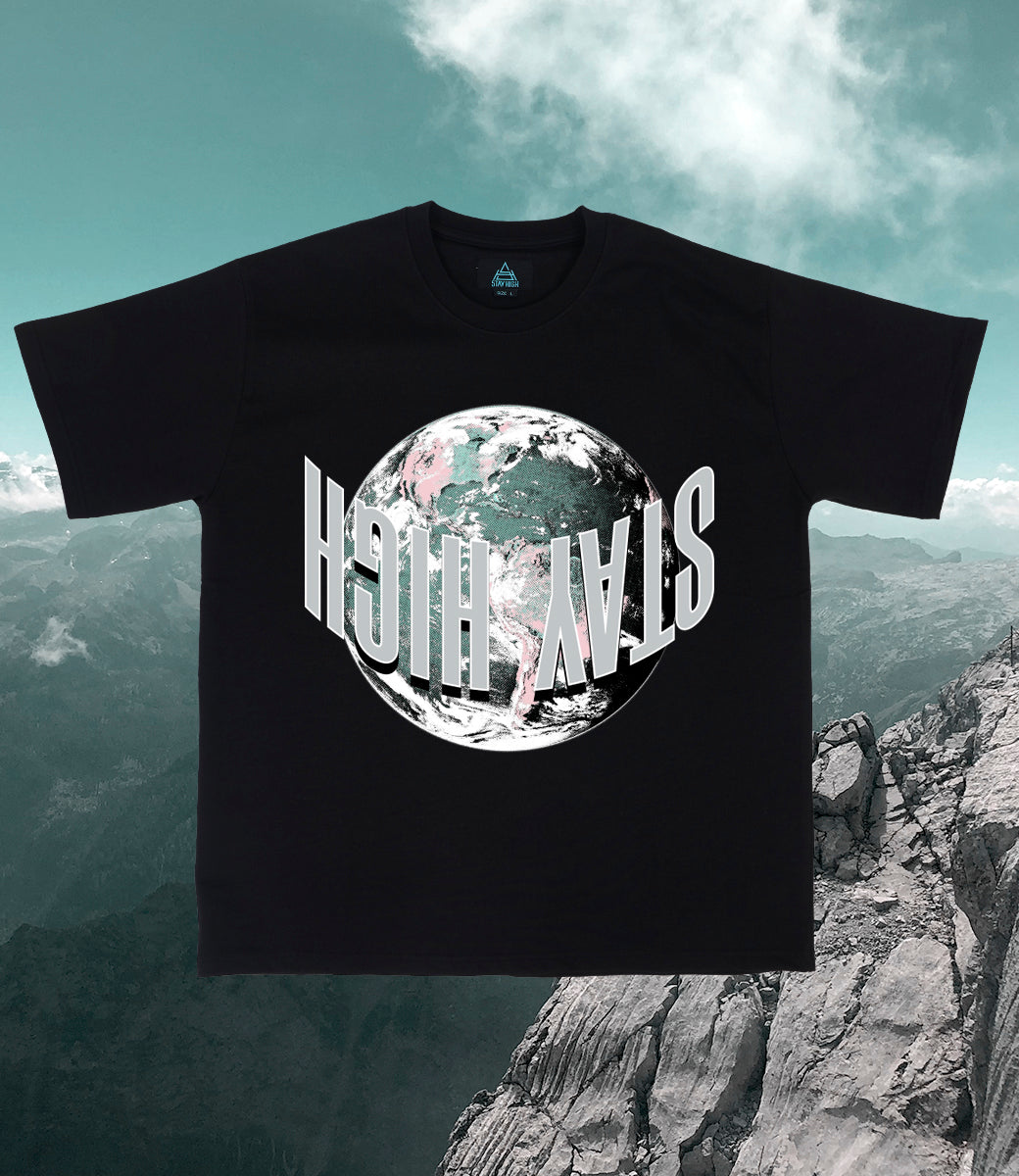 Stay High Around The World Tee Black + CD