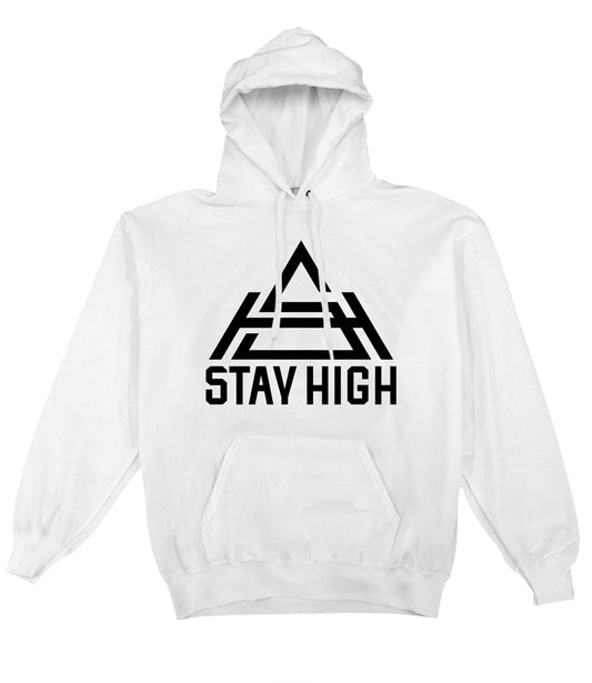 Stay High Logo Hoodie White