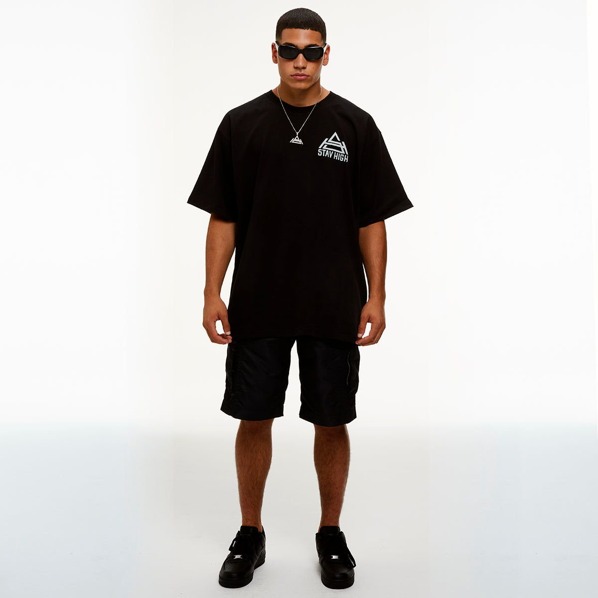 Stay High Logo Tee Black + CD
