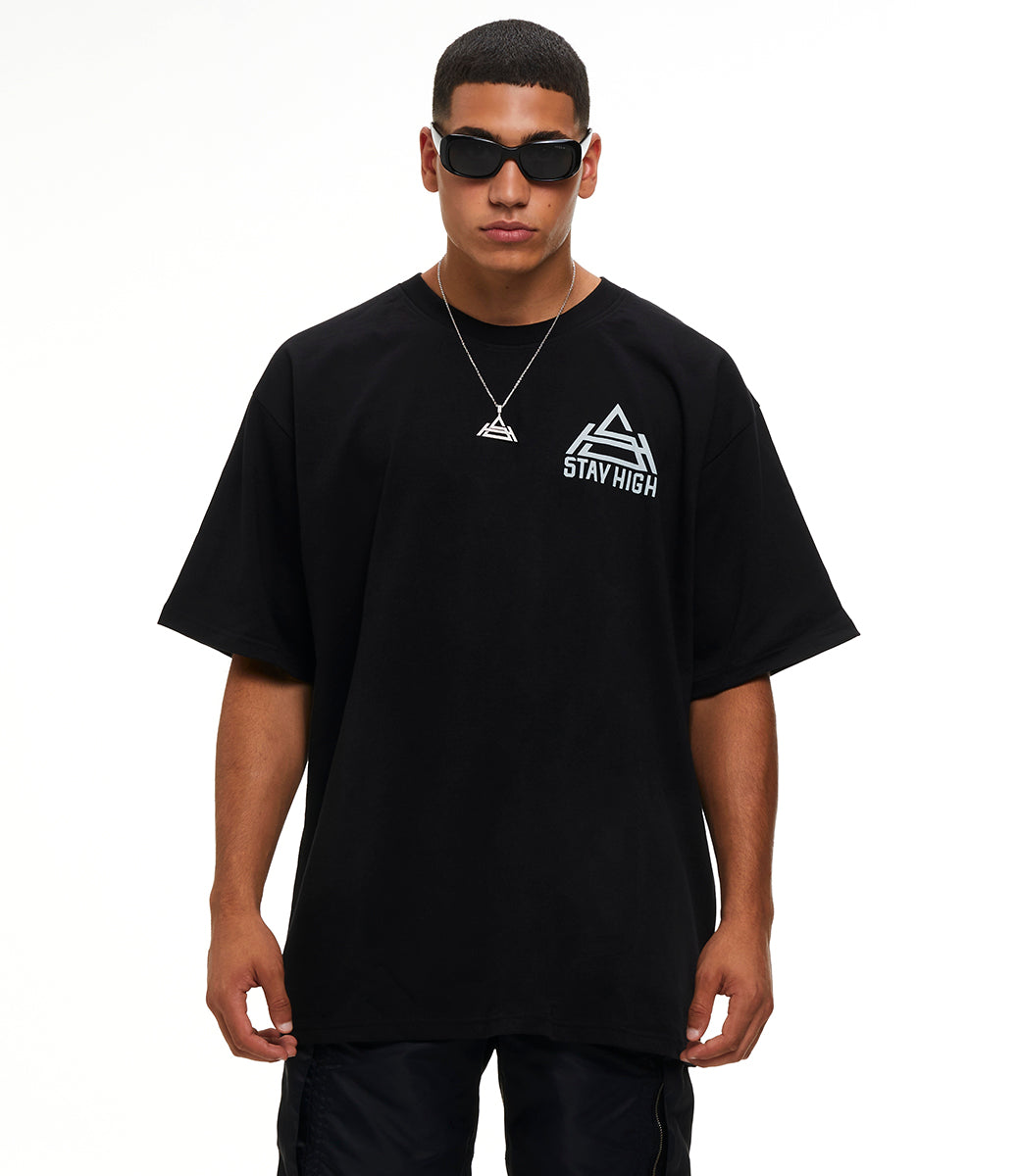 Stay High Logo Tee Black + CD