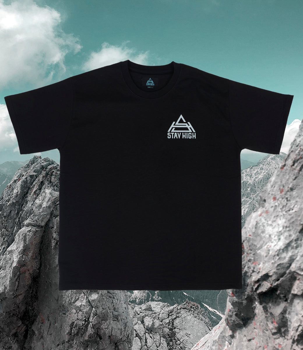 Stay High Logo Tee Black + CD
