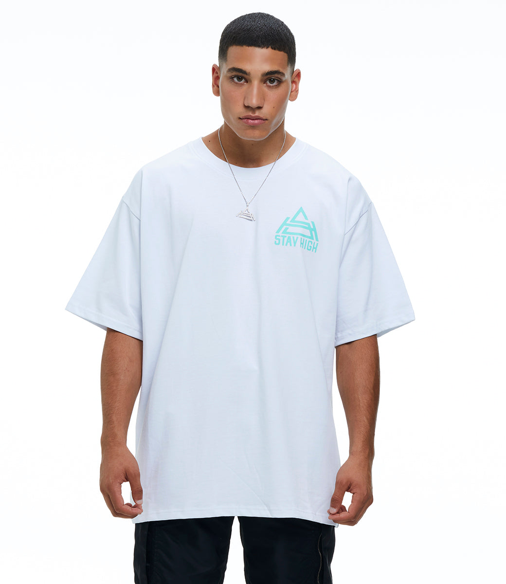Stay High Logo Tee White + CD