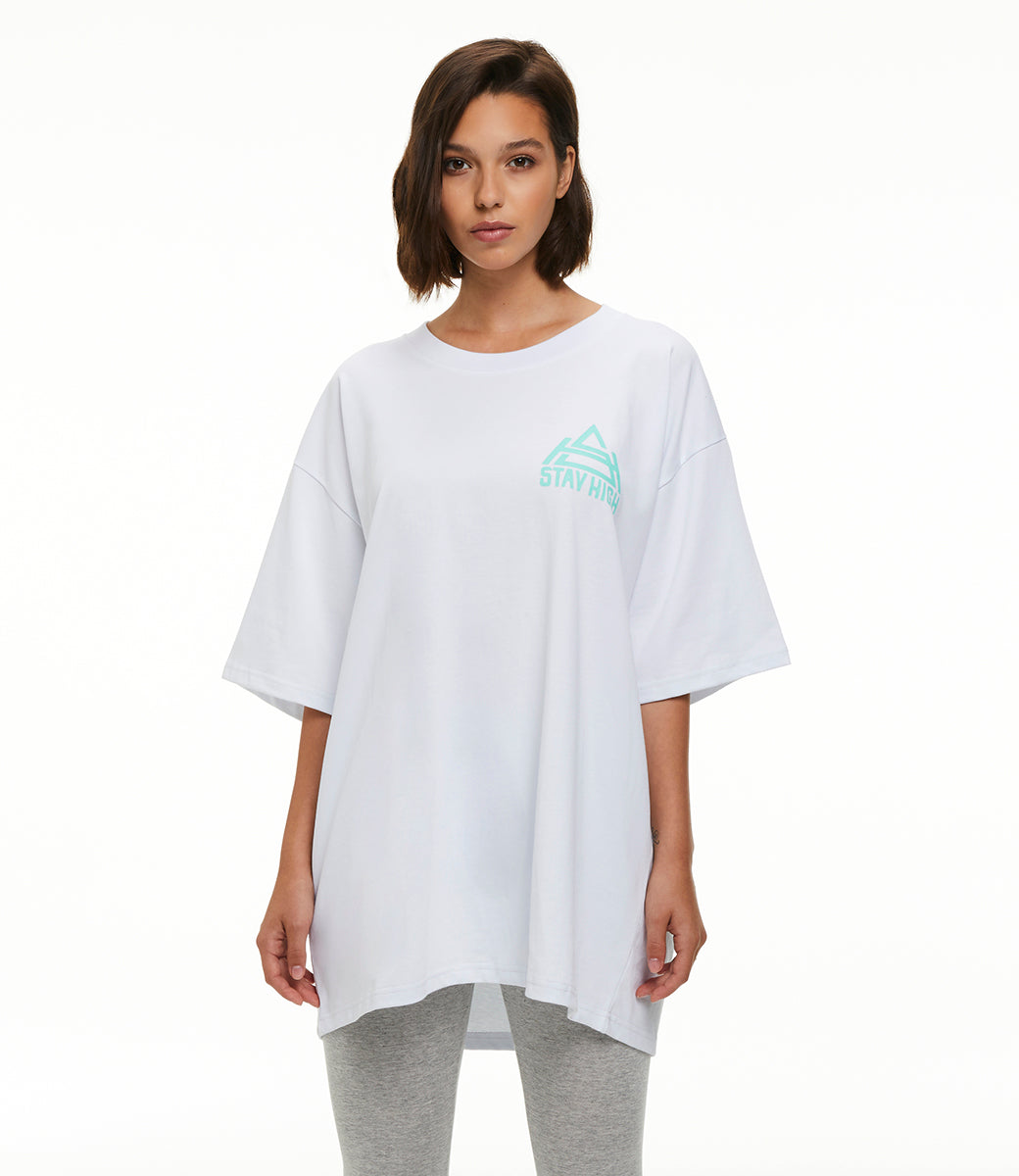 Stay High Logo Tee White + CD