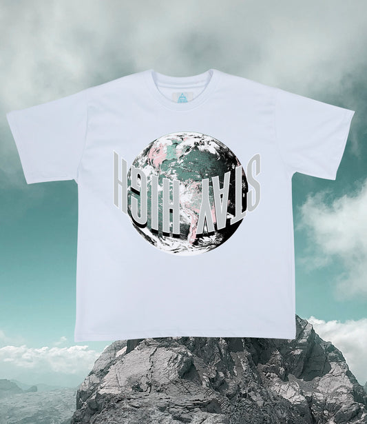 Stay High Around The World Tee White + CD