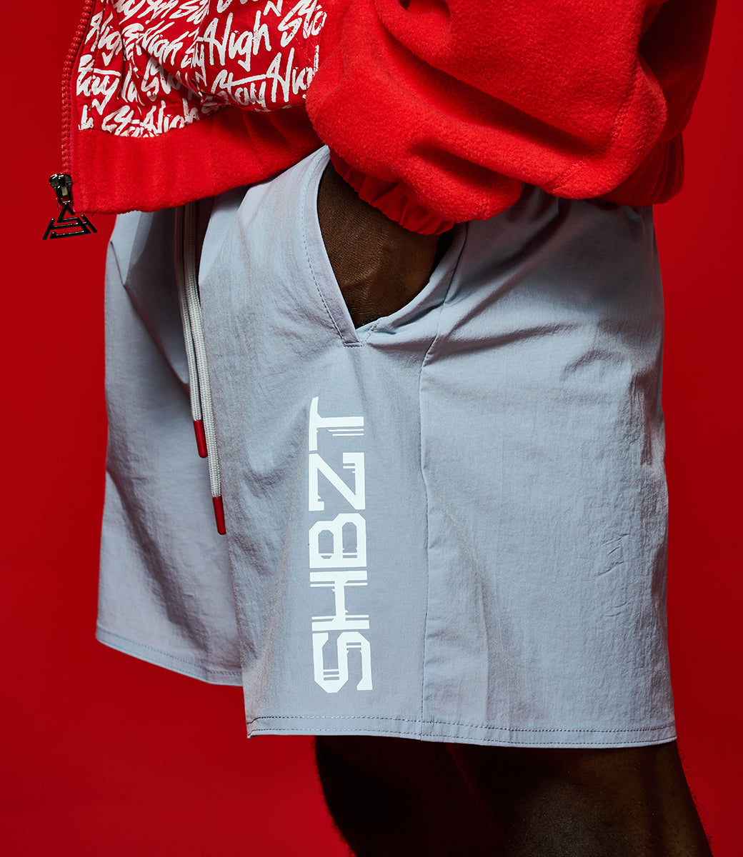 UFO361 STAY HIGH BEACH SHORTS GREY