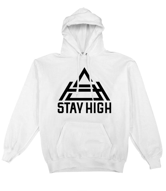 Stay High Logo Hoodie White